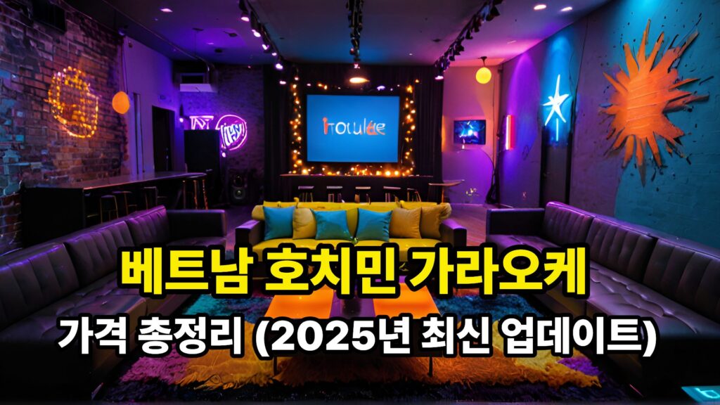 베트남 호치민 가라오케 가격 총정리 (2025년 최신 업데이트)