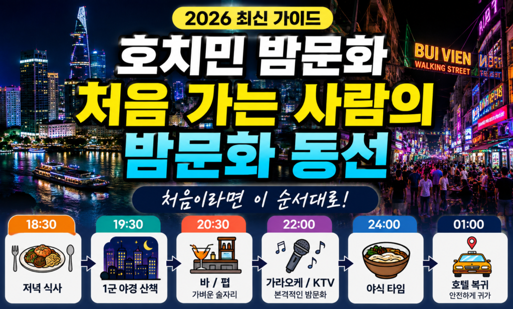 호치민 밤문화 처음 가는 사람의 밤문화 동선｜2026 최신 가이드