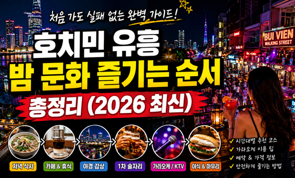 호치민 유흥 밤 문화 즐기는 순서 총정리 (2026 최신)