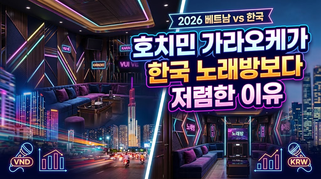 호치민 가라오케가 한국 노래방보다 저렴한 이유｜2026년 가격 차이와 이용 전 꼭 알아야 할 정보 총정리